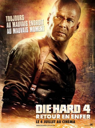 Die Hard 4.0 poster - ดาย ฮาร์ด 4.0 ปลุกอึด...ตายยาก โปสเตอร์