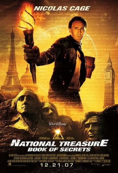 National Treasure: Book of Secrets poster - ปฏิบัติการณ์เดือด ล่าบันทึกลับสุดขอบโลก โปสเตอร์