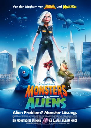 Monsters vs. Aliens poster - มอนสเตอร์ ปะทะ เอเลี่ยน โปสเตอร์