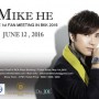 Mike He The 1st Fan Meeting In Bangkok 2016