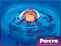 Ponyo on the Cliff by the Sea wallpaper